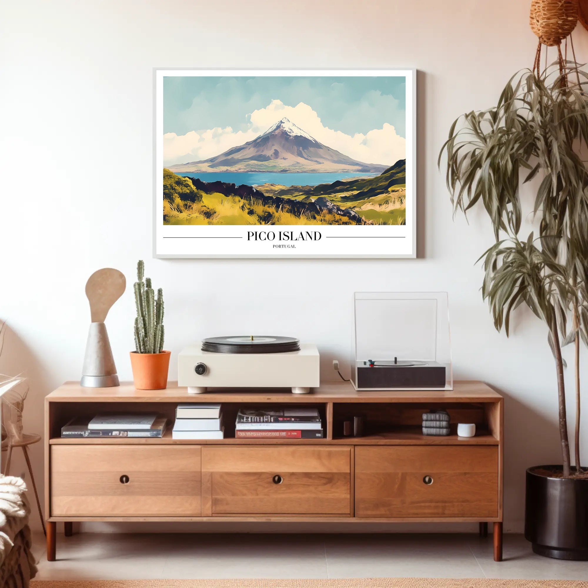 Pico Island Landscape Travel Poster PosterGoat