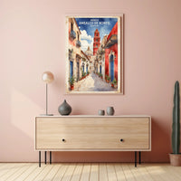 Picturesque Amealco de Bonfil Street Scene Travel Poster PosterGoat