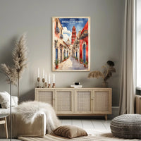 Picturesque Amealco de Bonfil Street Scene Travel Poster PosterGoat