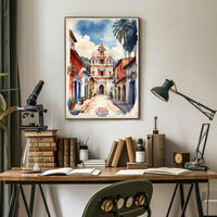Picturesque Chiapa de Corzo Watercolor Travel Poster PosterGoat