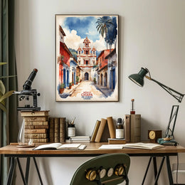 Picturesque Chiapa de Corzo Watercolor Travel Poster PosterGoat