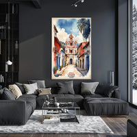 Picturesque Chiapa de Corzo Watercolor Travel Poster PosterGoat
