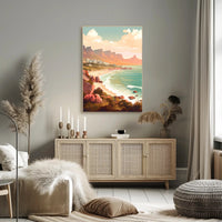 Picturesque Coastal Scene: Relaxed Vibes Travel Poster PosterGoat