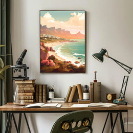 Picturesque Coastal Scene: Relaxed Vibes Travel Poster PosterGoat