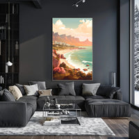 Picturesque Coastal Scene: Relaxed Vibes Travel Poster PosterGoat