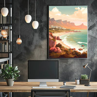 Picturesque Coastal Scene: Relaxed Vibes Travel Poster PosterGoat