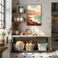 Picturesque Coastal Scene: Relaxed Vibes Travel Poster PosterGoat