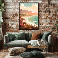 Picturesque Coastal Scene: Relaxed Vibes Travel Poster PosterGoat