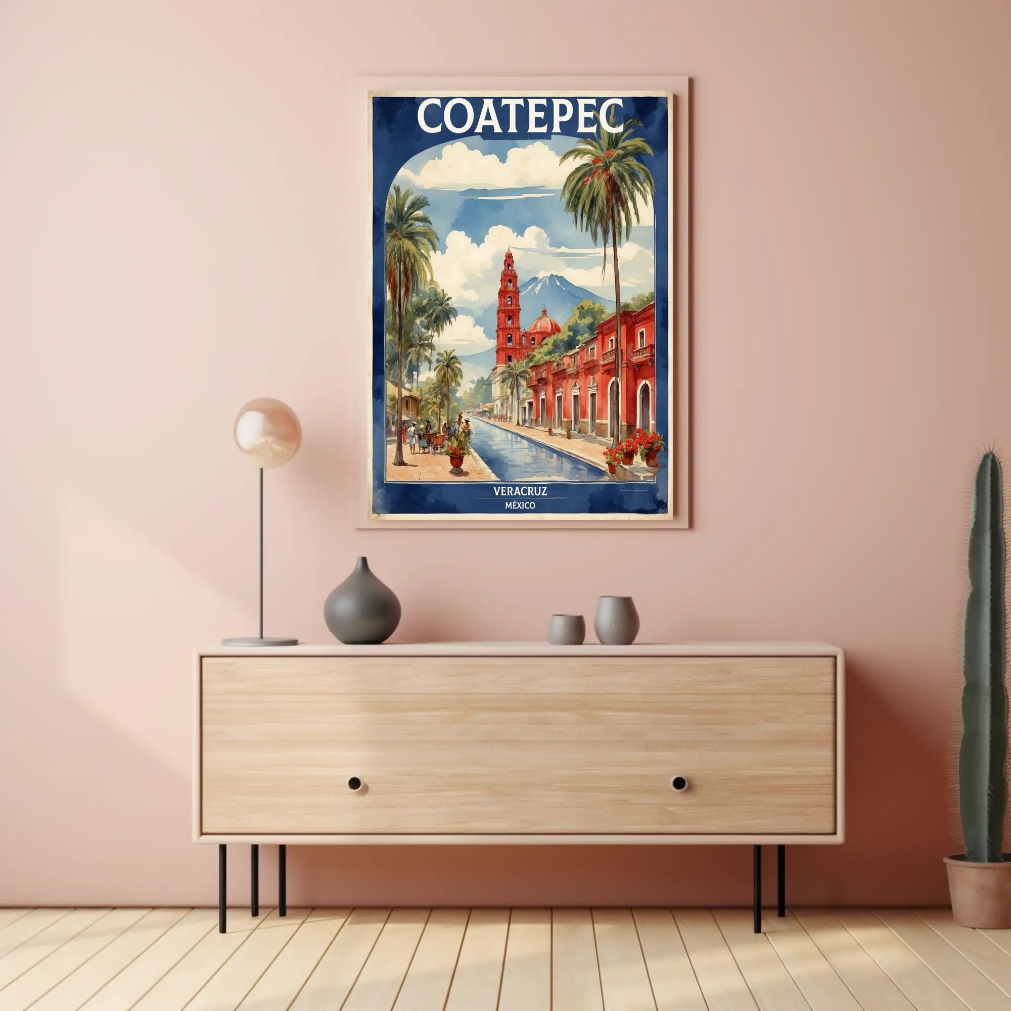 Picturesque Coatepec Scene Travel Poster PosterGoat