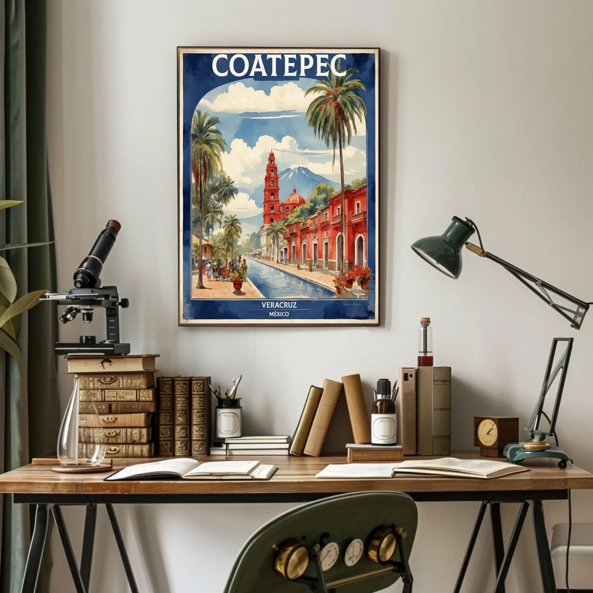 Picturesque Coatepec Scene Travel Poster PosterGoat