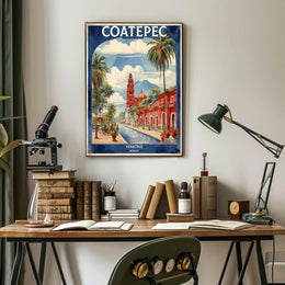 Picturesque Coatepec Scene Travel Poster PosterGoat