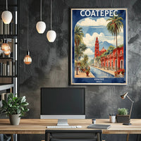 Picturesque Coatepec Scene Travel Poster PosterGoat