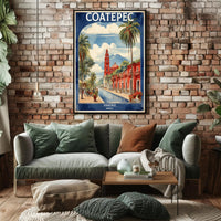 Picturesque Coatepec Scene Travel Poster PosterGoat