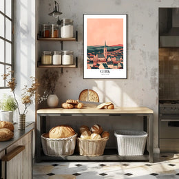 Picturesque Cork Cityscape with Church Spire Urban or Cityscape Poster PosterGoat