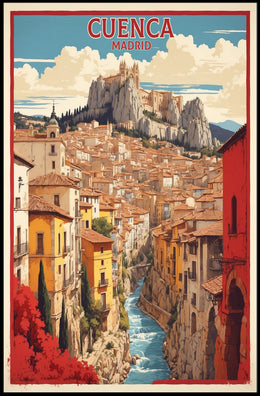 Picturesque Cuenca Cityscape Travel Poster PosterGoat