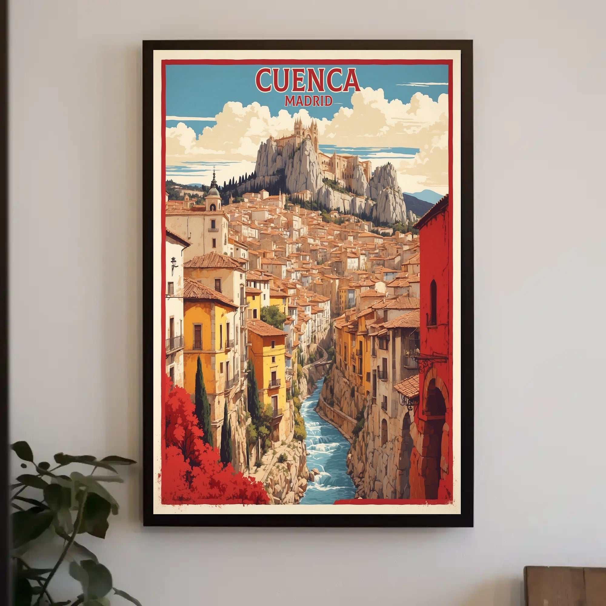 Picturesque Cuenca Cityscape Travel Poster PosterGoat