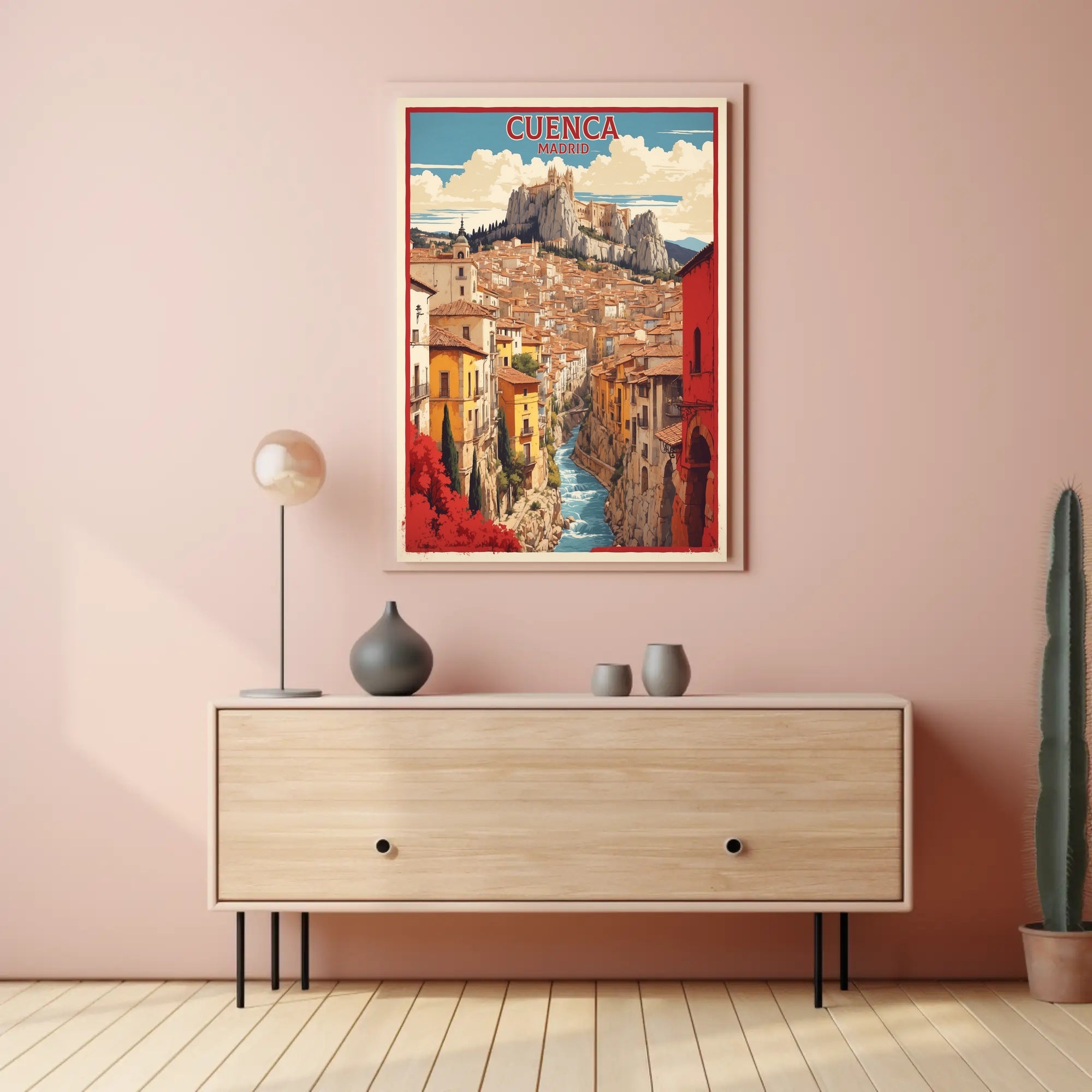 Picturesque Cuenca Cityscape Travel Poster PosterGoat