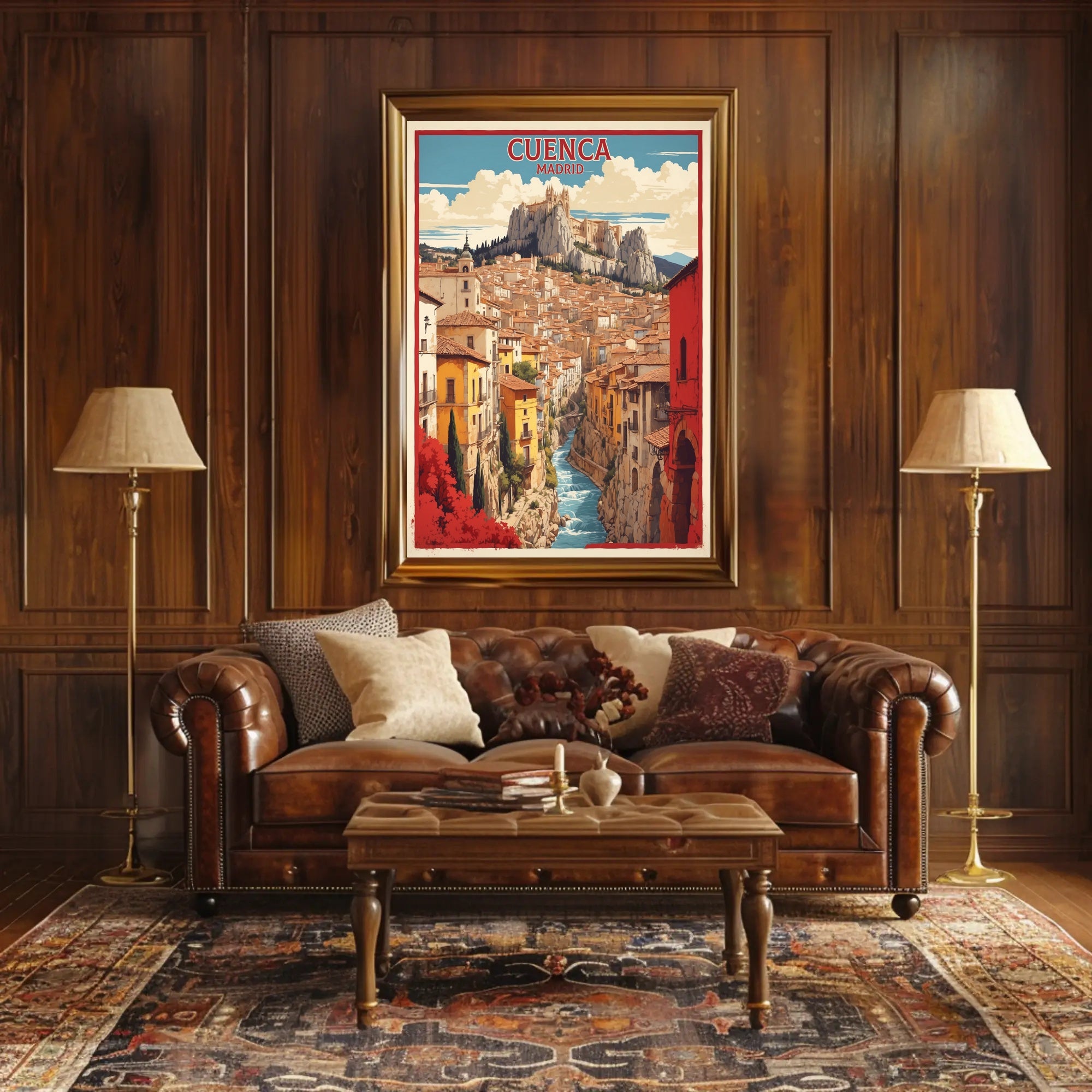 Picturesque Cuenca Cityscape Travel Poster PosterGoat