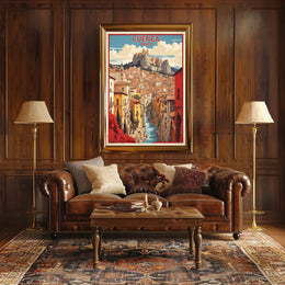 Picturesque Cuenca Cityscape Travel Poster PosterGoat