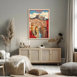 Picturesque Cuenca Cityscape Travel Poster PosterGoat
