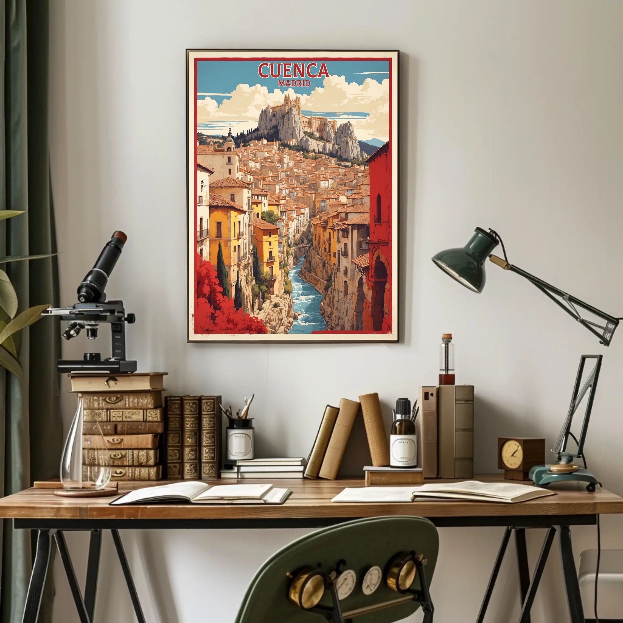 Picturesque Cuenca Cityscape Travel Poster PosterGoat