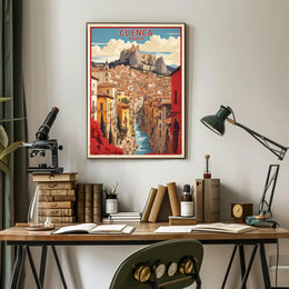 Picturesque Cuenca Cityscape Travel Poster PosterGoat