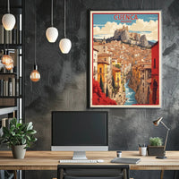 Picturesque Cuenca Cityscape Travel Poster PosterGoat