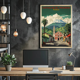 Picturesque Cuetzalan Puebla Travel Poster PosterGoat