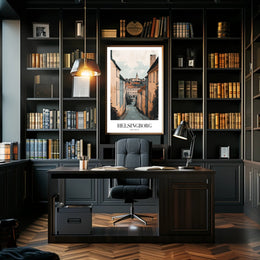 Picturesque Helsingborg Street Art Urban or Cityscape Poster PosterGoat
