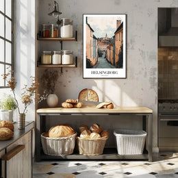 Picturesque Helsingborg Street Art Urban or Cityscape Poster PosterGoat