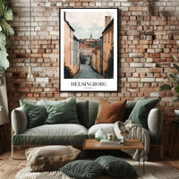 Picturesque Helsingborg Street Art Urban or Cityscape Poster PosterGoat