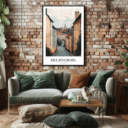 Picturesque Helsingborg Street Art Urban or Cityscape Poster PosterGoat