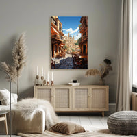 Picturesque Italian Village Scene Travel Poster PosterGoat
