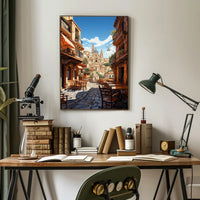Picturesque Italian Village Scene Travel Poster PosterGoat