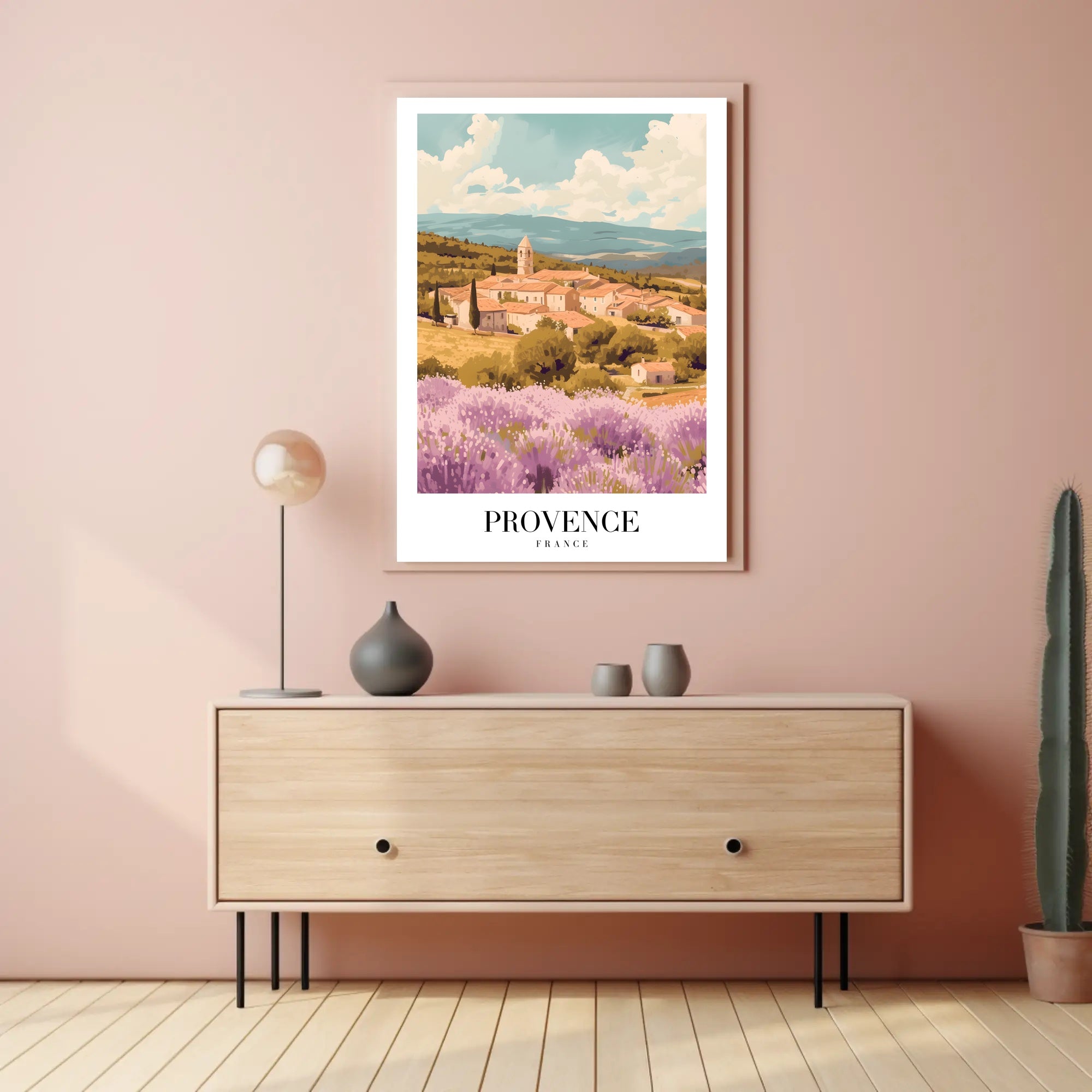 Picturesque Landscape of Provence: Travel Poster PosterGoat