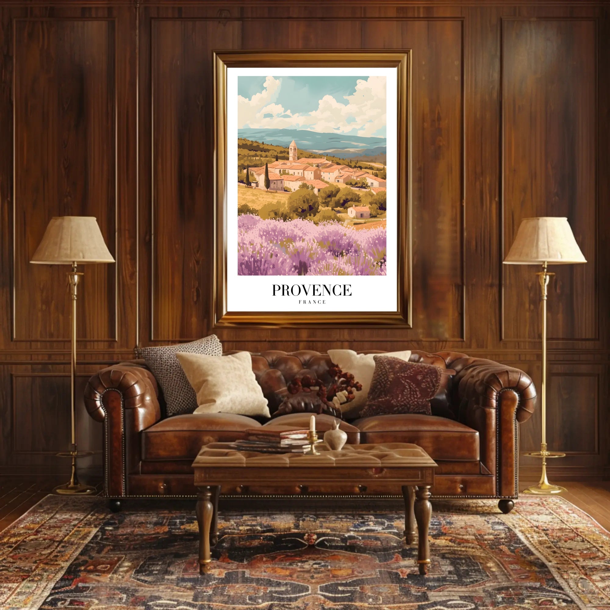 Picturesque Landscape of Provence: Travel Poster PosterGoat