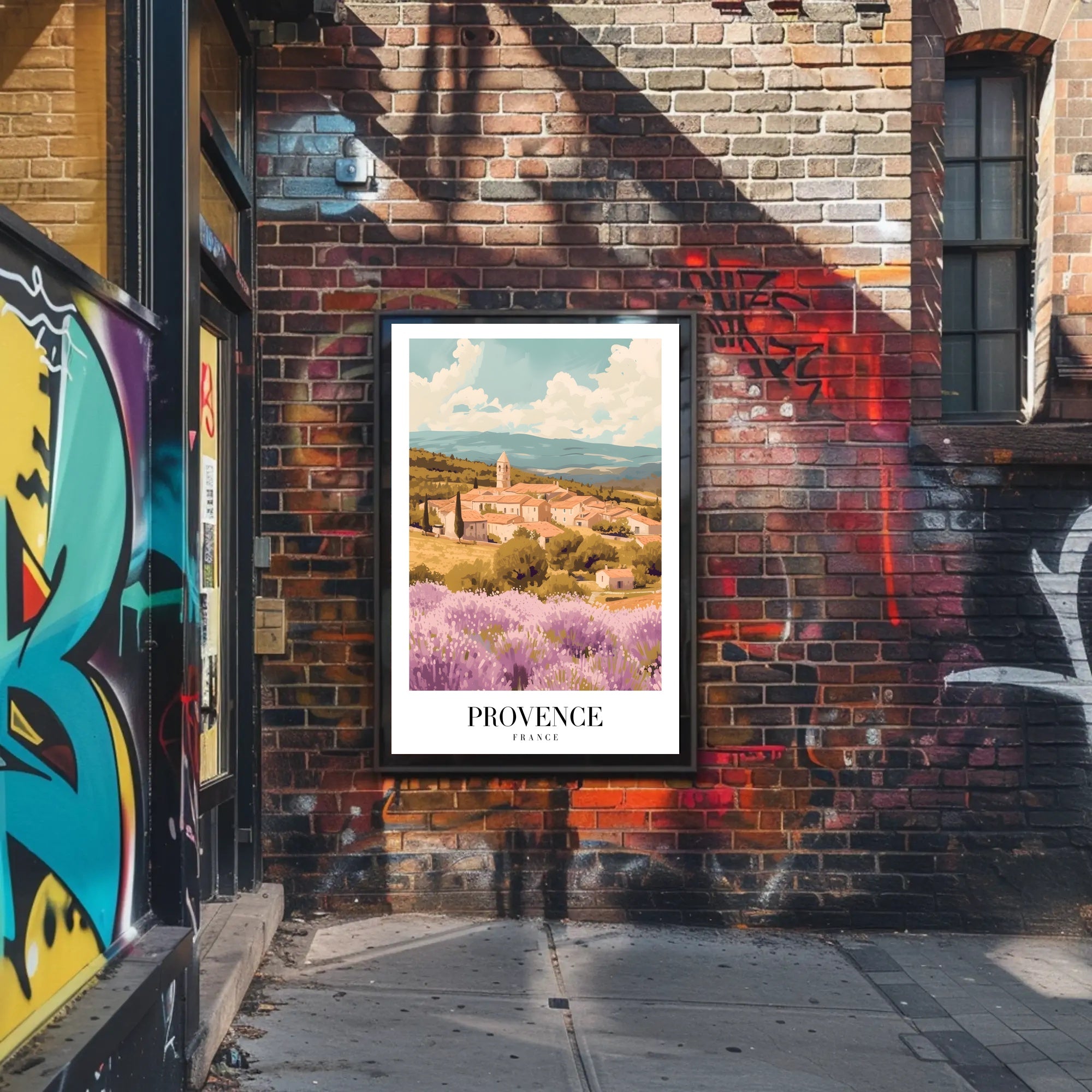 Picturesque Landscape of Provence: Travel Poster PosterGoat