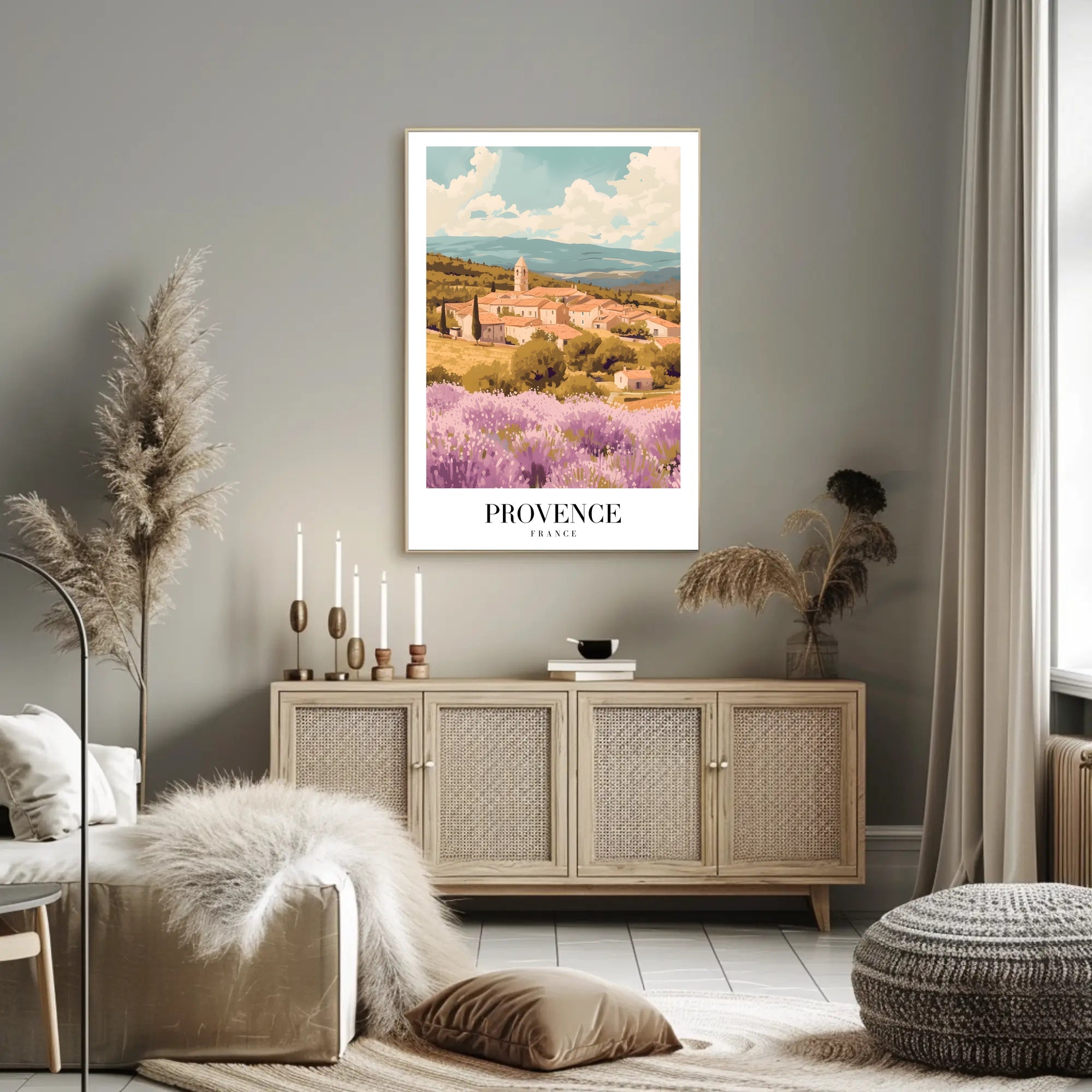 Picturesque Landscape of Provence: Travel Poster PosterGoat