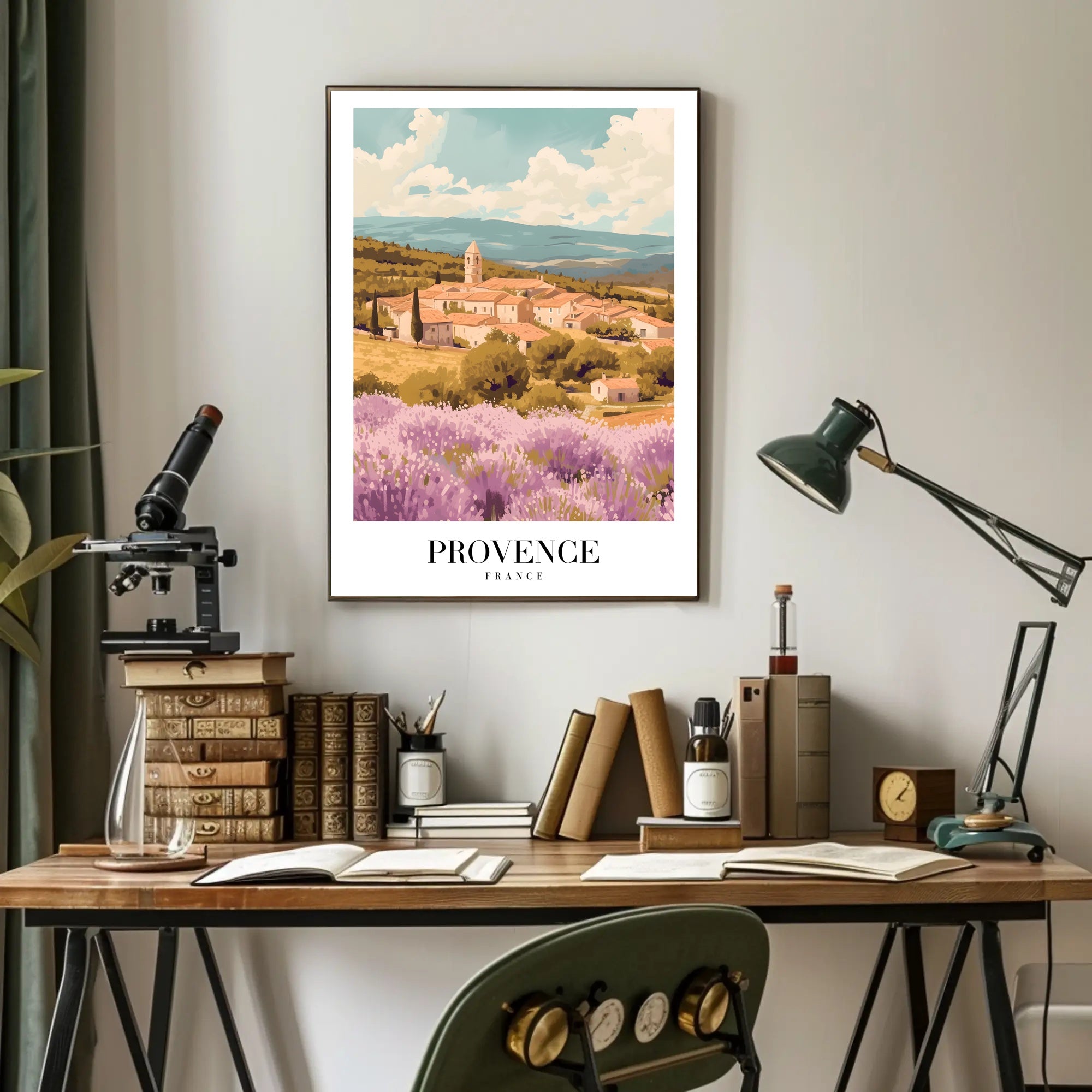 Picturesque Landscape of Provence: Travel Poster PosterGoat
