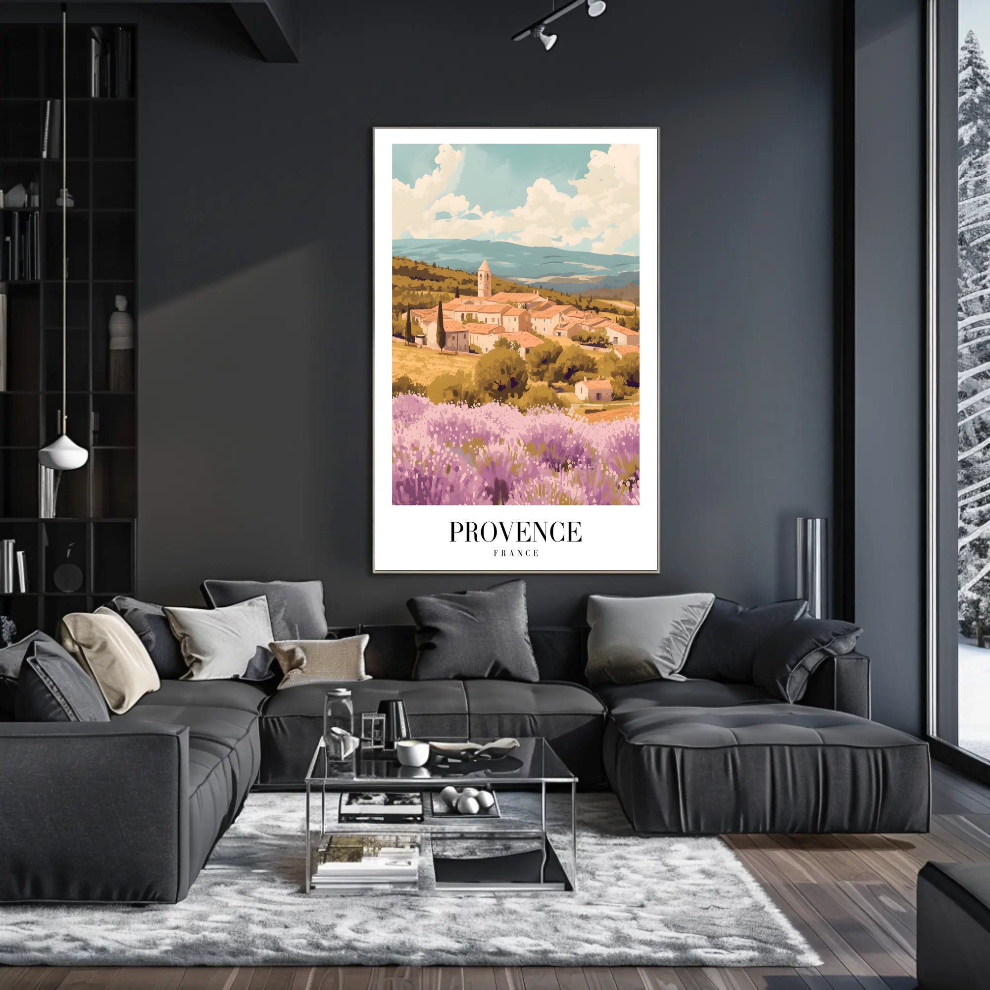 Picturesque Landscape of Provence: Travel Poster PosterGoat
