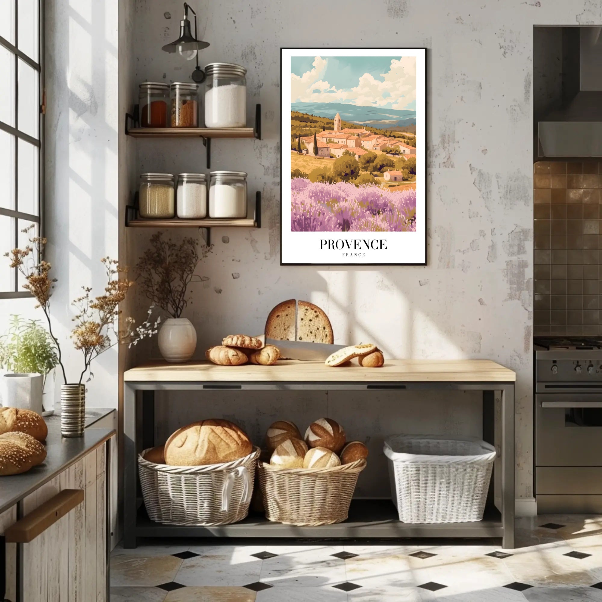 Picturesque Landscape of Provence: Travel Poster PosterGoat