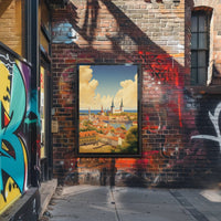 Picturesque Medieval Cityscape: Travel Poster PosterGoat