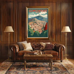 Picturesque Mexican Townscape: Comonfort Cultural or Heritage Poster PosterGoat