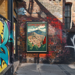 Picturesque Mexican Townscape: Comonfort Cultural or Heritage Poster PosterGoat