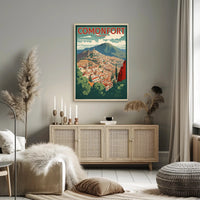 Picturesque Mexican Townscape: Comonfort Cultural or Heritage Poster PosterGoat
