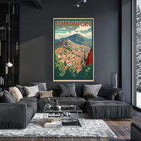 Picturesque Mexican Townscape: Comonfort Cultural or Heritage Poster PosterGoat