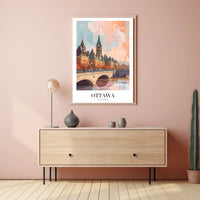 Picturesque Ottawa Scene with Iconic Architecture Urban or Cityscape Poster PosterGoat