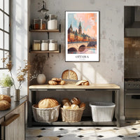 Picturesque Ottawa Scene with Iconic Architecture Urban or Cityscape Poster PosterGoat