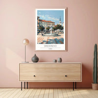 Picturesque Smederevo Town Square Cultural or Heritage Poster PosterGoat