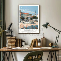 Picturesque Smederevo Town Square Cultural or Heritage Poster PosterGoat
